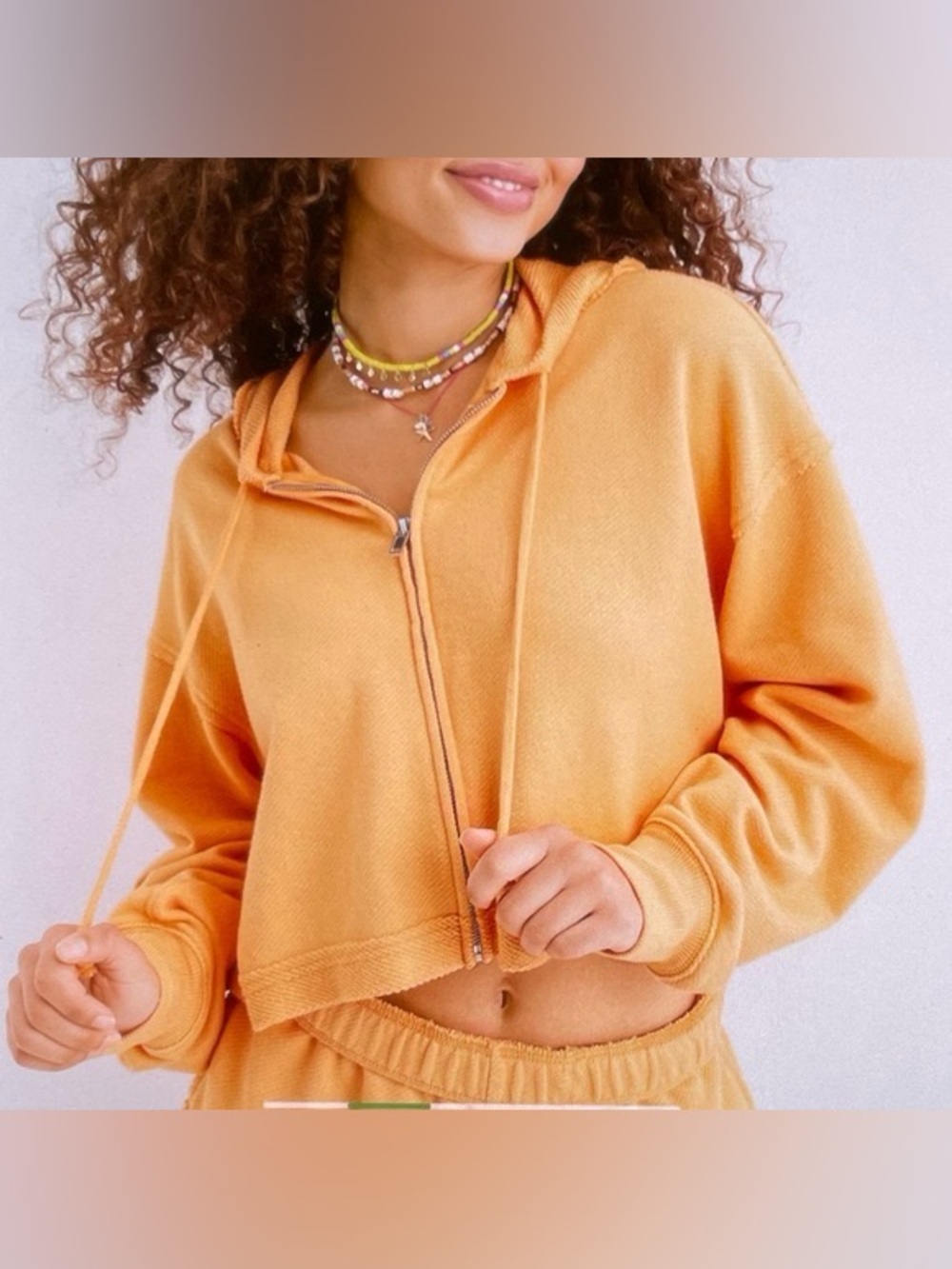 Aerie Beach Party Cropped Hoodie
